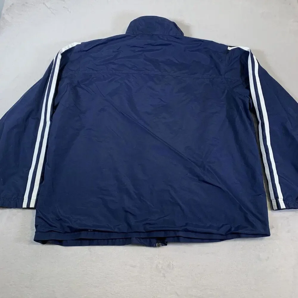 Vintage Nike Jacket Mens 2XL Blue Lined Full‎ Zip 90s Gray Tag Y2K Street Wear